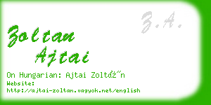 zoltan ajtai business card